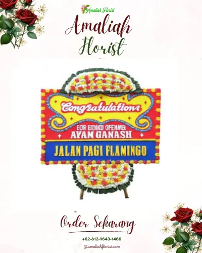Bunga Papan Congratulation di Pecabean